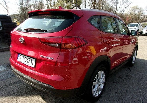 Hyundai Tucson cena 77500 przebieg: 51272, rok produkcji 2018 z Mielec małe 497